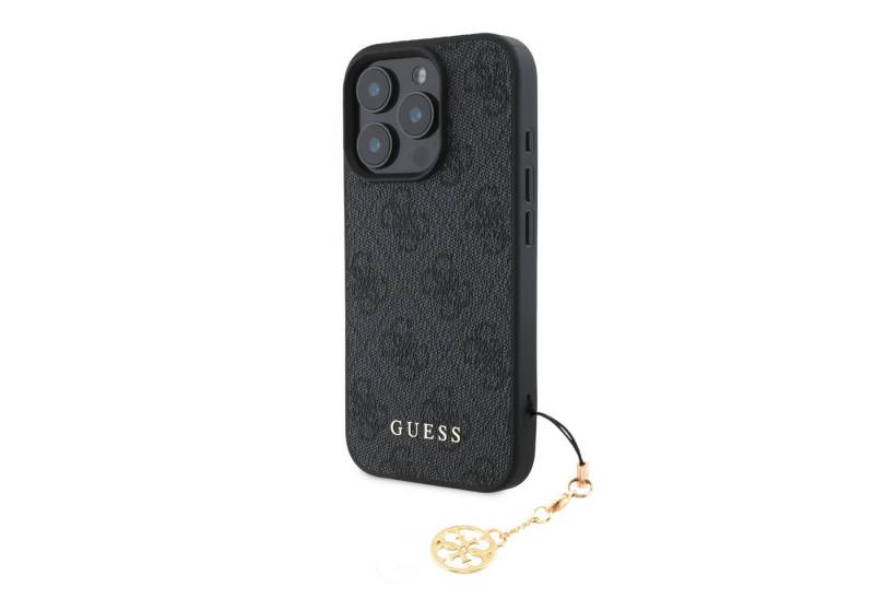 Guess Handyhülle GUESS Case iPhone 16 Pro Max Charm Hülle schwarz mit Anhäger von Guess