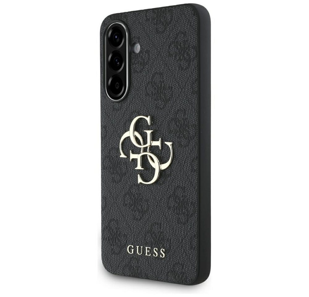 Guess Handyhülle Galaxy A56 Kunstleder grau Muster Logo goldfarbig 6,7 Zoll, Kantenschutz Guess Handyhülle Galaxy A56 Kunstleder grau Muster Logo goldfarbig 6,7 Zoll, Kantenschutz von Guess