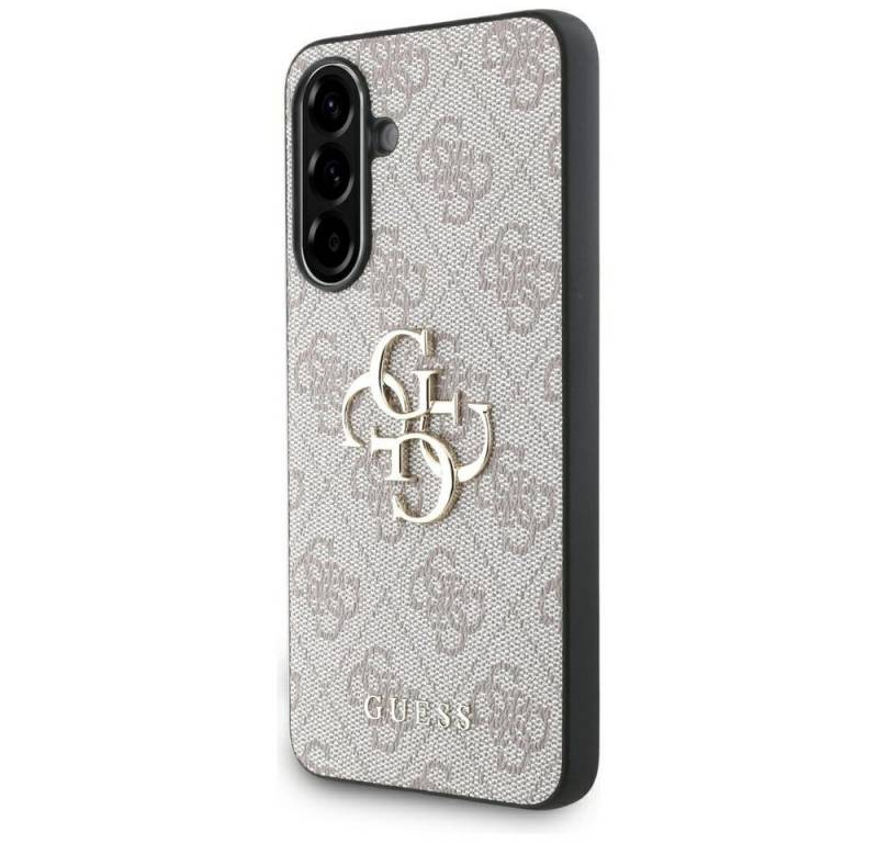 Guess Handyhülle Galaxy A56 Kunstleder rosa Muster Logo goldfarbig 6,7 Zoll, Kantenschutz von Guess