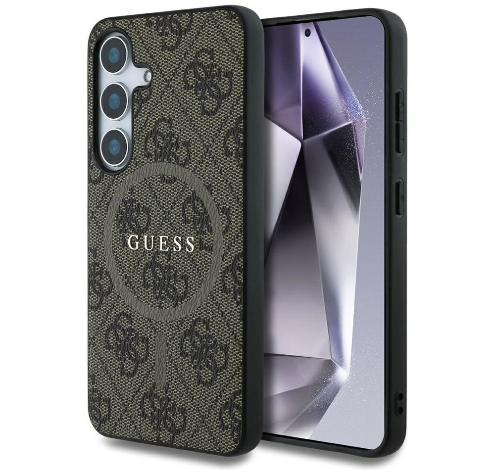 Guess Handyhülle Galaxy S25 Plus Kunstleder braun MagSafe Logo 6,7 Zoll, Kantenschutz Guess Handyhülle Galaxy S25 Plus Kunstleder braun MagSafe Logo 6,7 Zoll, Kantenschutz von Guess