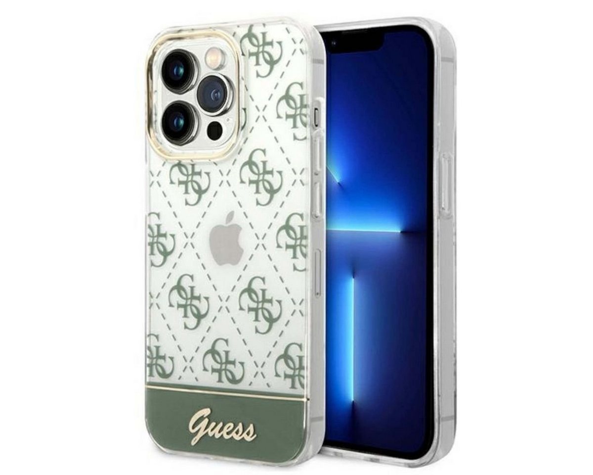 Guess Handyhülle Guess 4G Pattern Script Collection Hardcase Hülle Cover für Apple iPhone 14 Pro Max Khaki Guess Handyhülle Guess 4G Pattern Script Collection Hardcase Hülle Cover für Apple iPhone 14 Pro Max Khaki von Guess