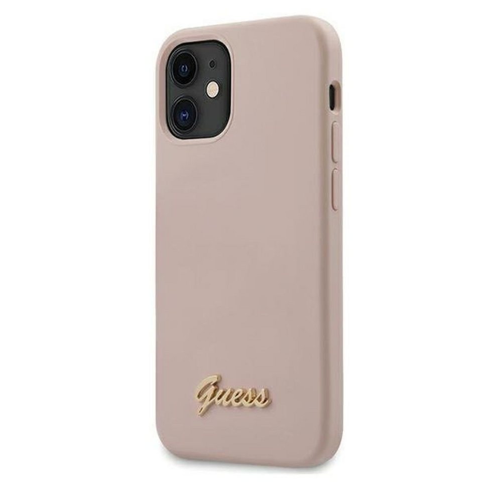 Guess Handyhülle Guess GUHCP12SLSLMGLP iPhone 12 mini 5,4 hellrosa von Guess