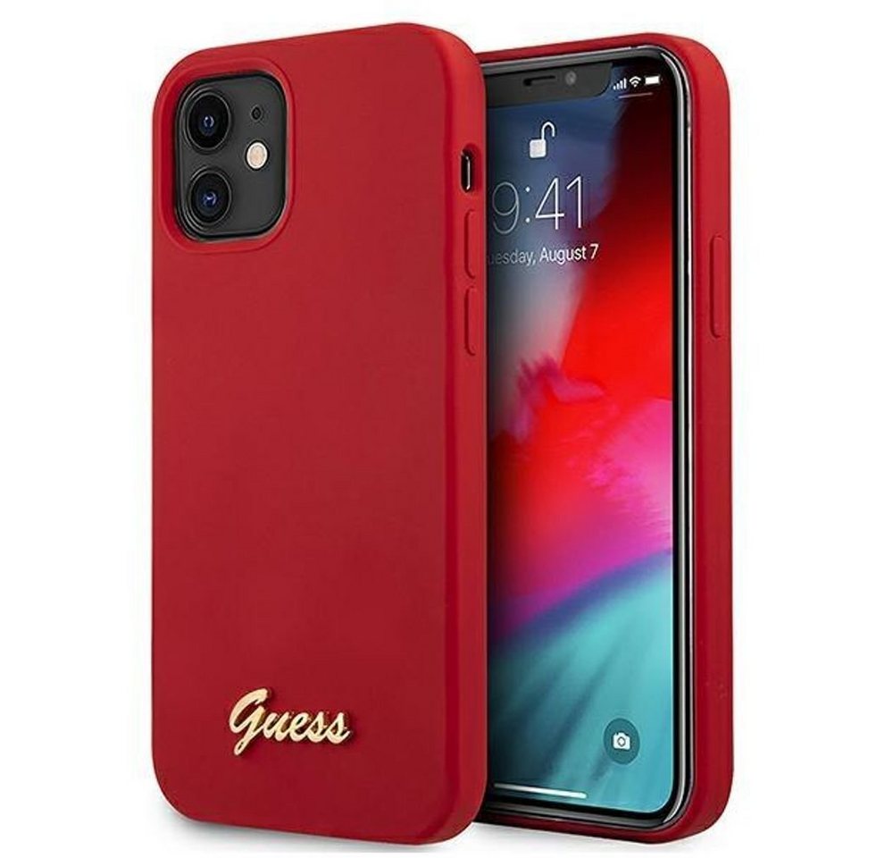 Guess Handyhülle Guess GUHCP12SLSLMGRE iPhone 12 mini 5,4 rot / rot von Guess