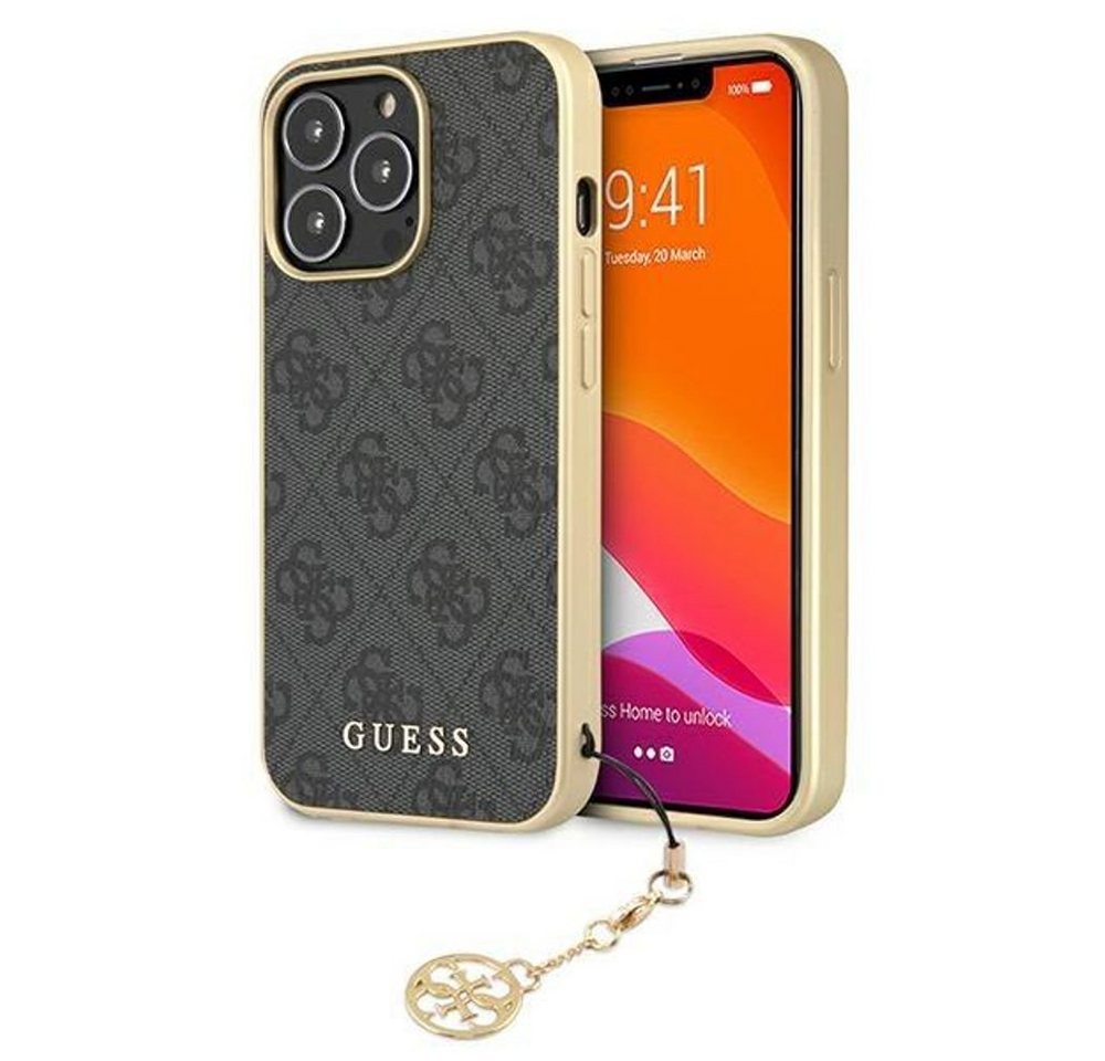 Guess Handyhülle Guess GUHCP13LGF4GGR iPhone 13 Pro / 13 6.1 grau" von Guess