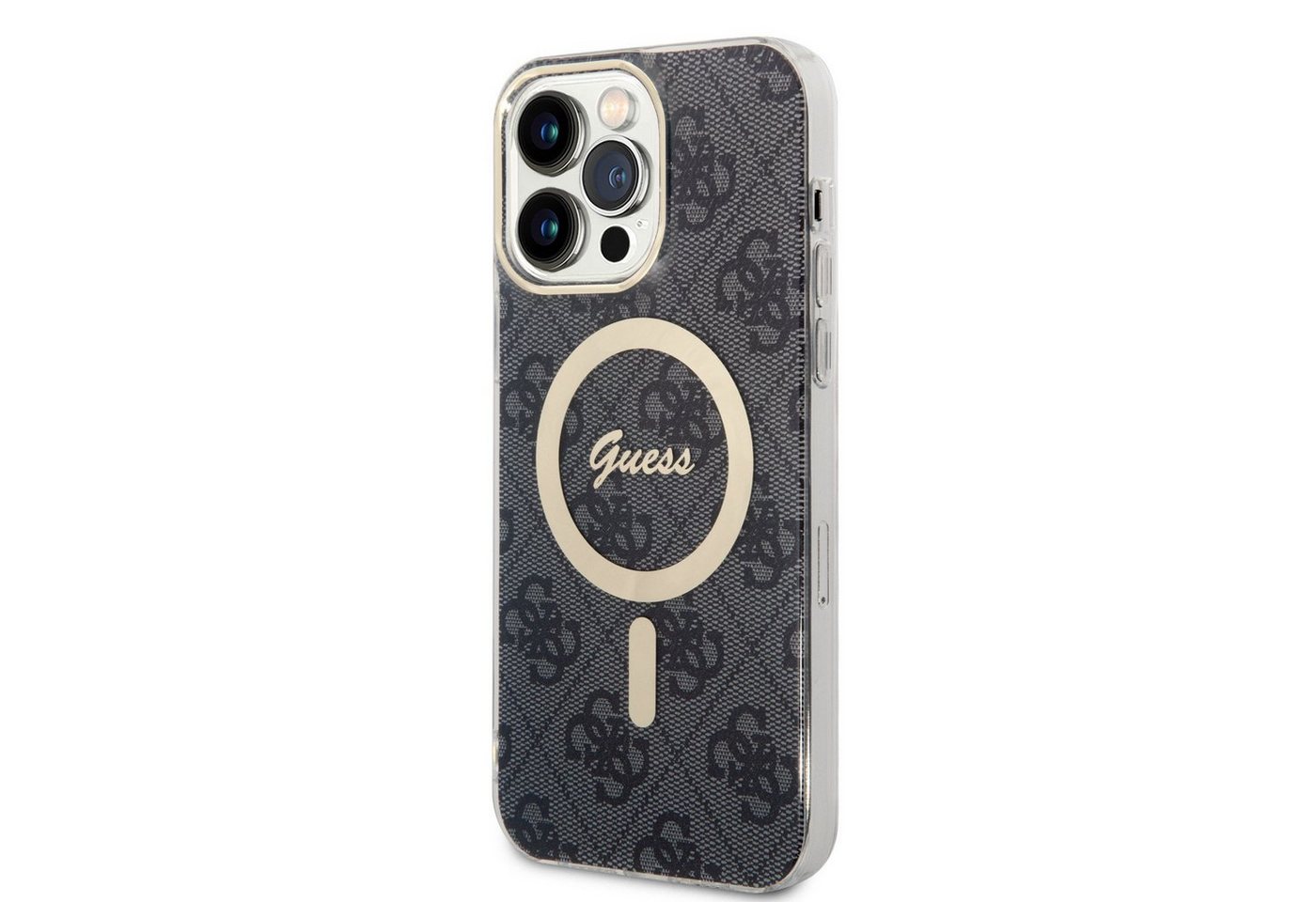 Guess Handyhülle Guess IML 4G MagSafe Case für iPhone 15 Pro Max schwarz Schutzhülle von Guess