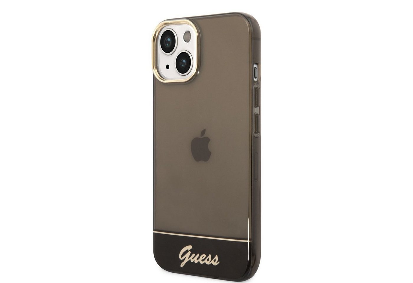 Guess Handyhülle Guess PC/TPU Camera Outline Translucent Case für iPhone 14 schwarz Sch von Guess
