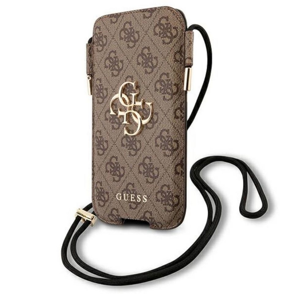 Guess Handyhülle Guess Smartphone Handy Umhänge Tasche für Apple iPhone 12 Pro Max Braun mit Muster Guess Handyhülle Guess Smartphone Handy Umhänge Tasche für Apple iPhone 12 Pro Max Braun mit Muster von Guess