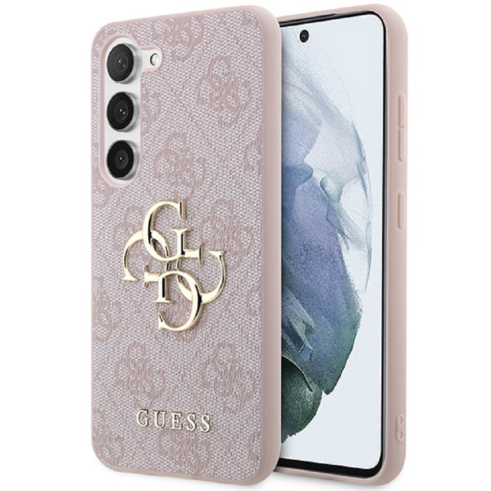 Guess Handyhülle rosa Case Galaxy S23 Logo goldfarbig 6,1 Zoll, Kantenschutz Guess Handyhülle rosa Case Galaxy S23 Logo goldfarbig 6,1 Zoll, Kantenschutz von Guess