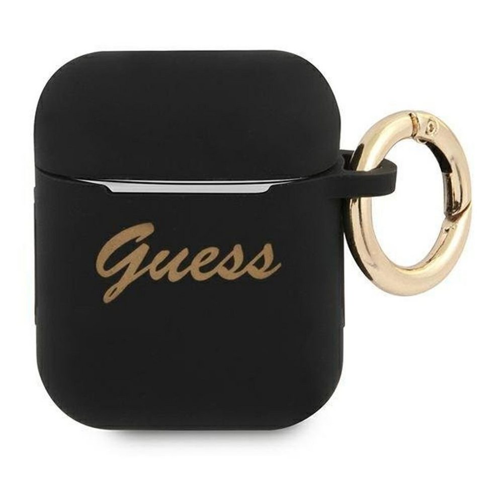 Guess Kopfhörer-Schutzhülle Guess GUA2SSSK AirPods Hülle schwarz / schwarz Sil von Guess