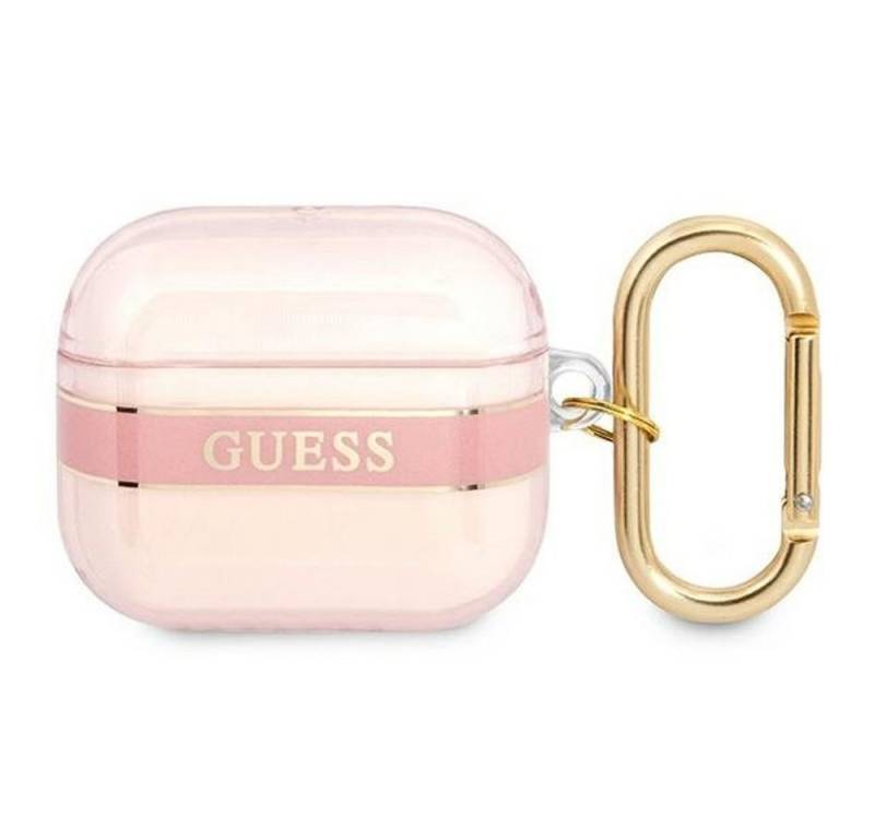 Guess Kopfhörer-Schutzhülle Guess GUA3HHTSP AirPods 3 Cover Pink / Pink Strap von Guess