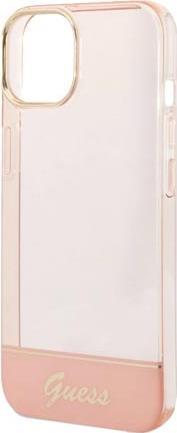 Guess PC/TPU Camera Outline Translucent Case für Apple iPhone 14 Pro Max - pink (GUHCP14XHGCOP) von Guess