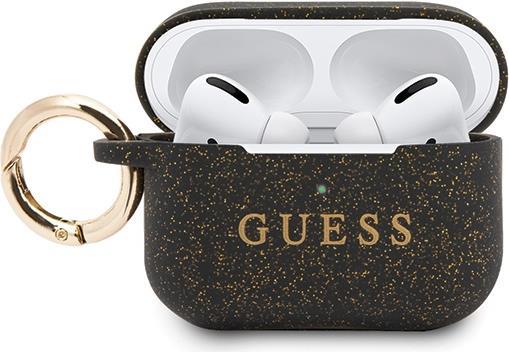 Guess Silicone Airpods Pro Cover Ring Printed Logo - black (GUACAPSILGLBK) von Guess