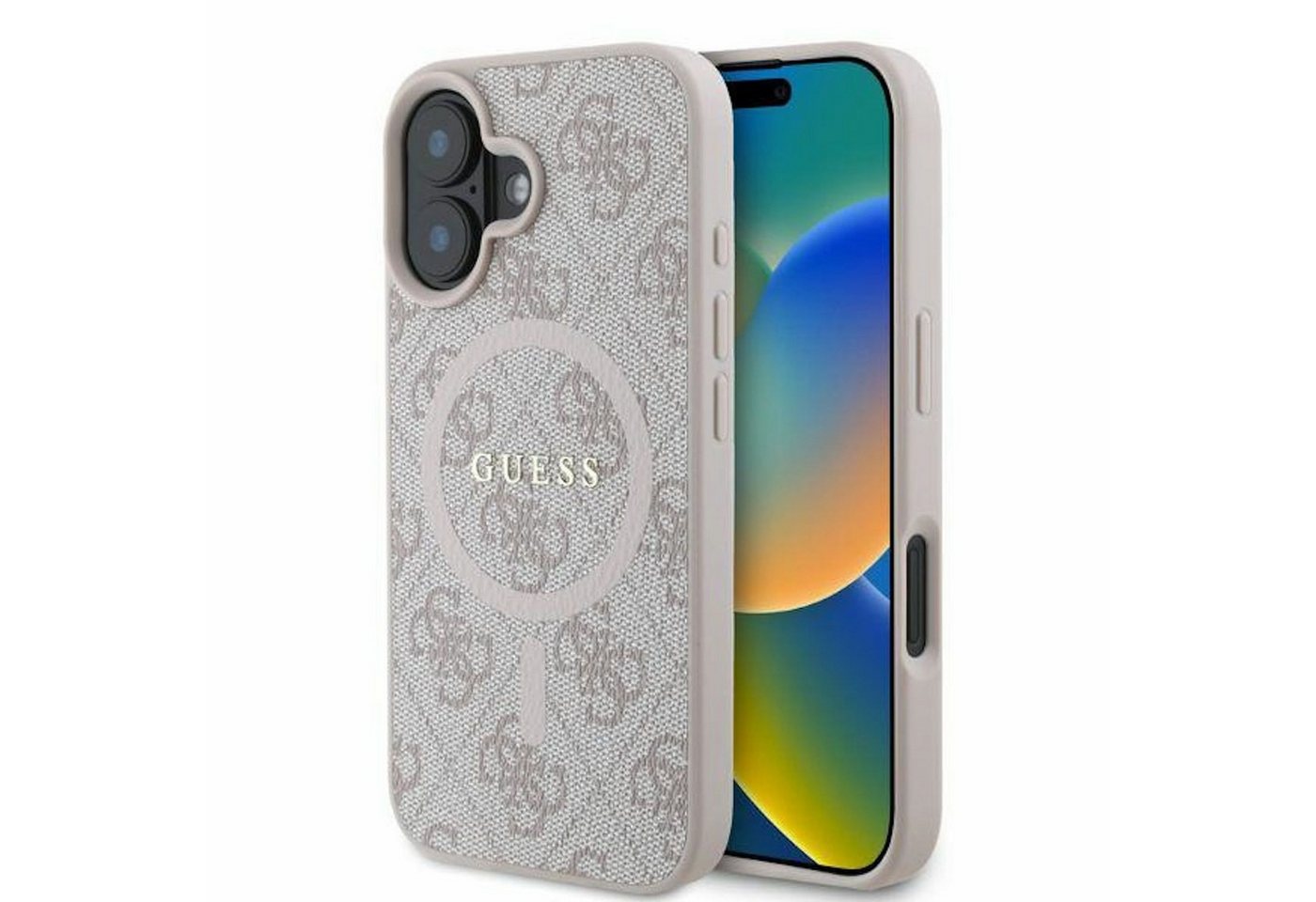 Guess Smartphone-Hülle GUESS Apple iPhone 16 Hardcase 4G Ring Classic Logo MagSafe Hülle Rosa Guess Smartphone-Hülle GUESS Apple iPhone 16 Hardcase 4G Ring Classic Logo MagSafe Hülle Rosa von Guess