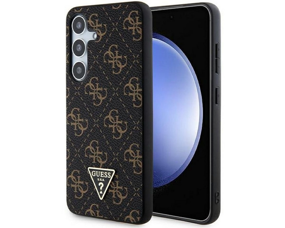 Guess Smartphone-Hülle Guess 4G Triangle Metal Logo für Samsung Galaxy S24 Schutz Hülle von Guess