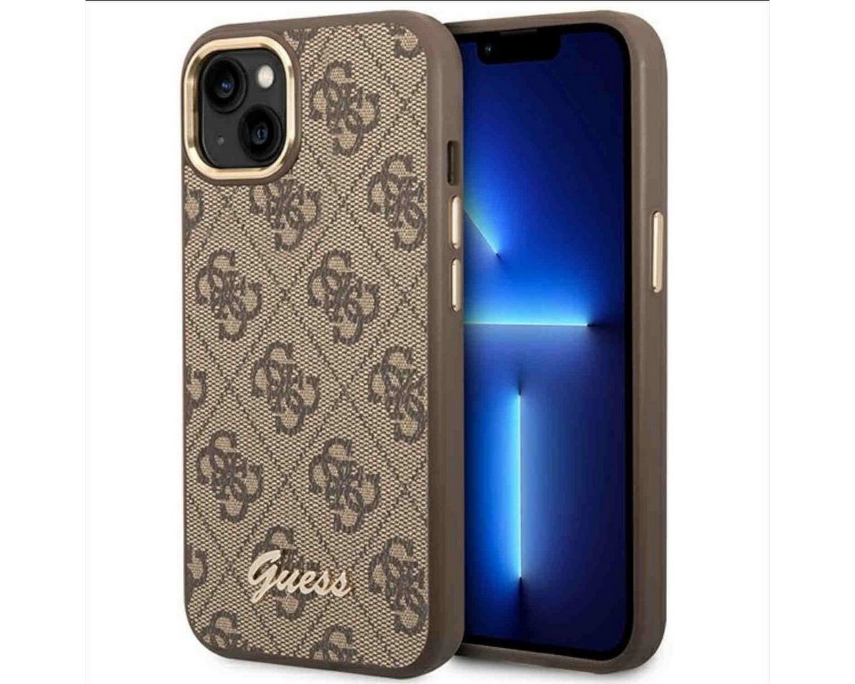 Guess Smartphone-Hülle Guess 4G Vintage Gold Logo Hülle Case für Apple iPhone 14 Plus Braun Guess Smartphone-Hülle Guess 4G Vintage Gold Logo Hülle Case für Apple iPhone 14 Plus Braun von Guess