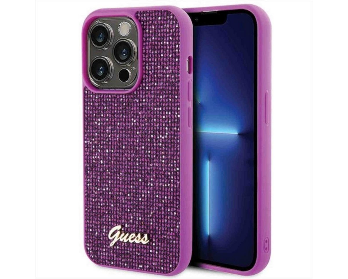 Guess Smartphone-Hülle Guess Apple iPhone 15 Pro Max Schutzhülle Disco Metal Script Lila Guess Smartphone-Hülle Guess Apple iPhone 15 Pro Max Schutzhülle Disco Metal Script Lila von Guess