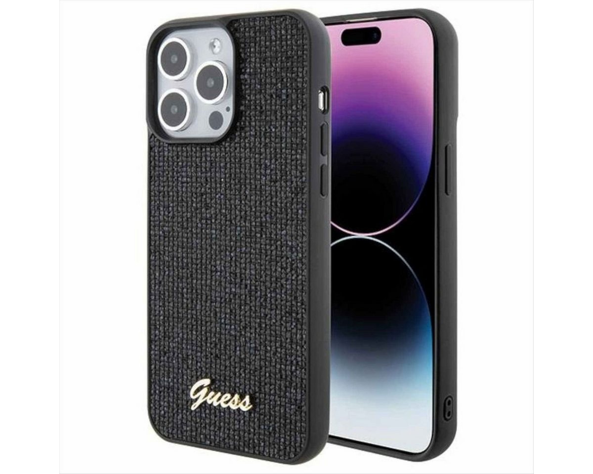 Guess Smartphone-Hülle Guess Apple iPhone 15 Pro Max Schutzhülle Disco Metal Script Schwarz Guess Smartphone-Hülle Guess Apple iPhone 15 Pro Max Schutzhülle Disco Metal Script Schwarz von Guess