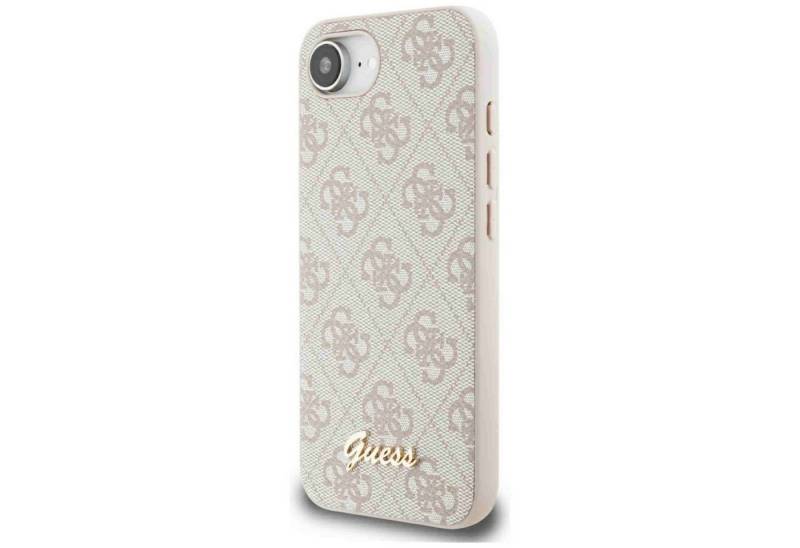 Guess Smartphone-Hülle Guess Apple iPhone 16e Script Logo MagSafe Schutzhülle Case Rosa von Guess