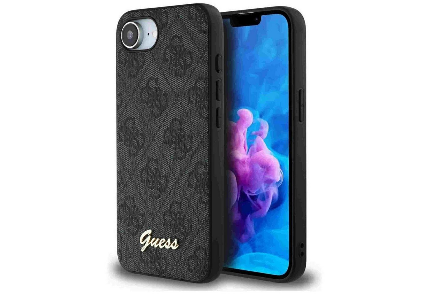 Guess Smartphone-Hülle Guess Apple iPhone 16e Script Logo MagSafe Schutzhülle Case Schwarz Guess Smartphone-Hülle Guess Apple iPhone 16e Script Logo MagSafe Schutzhülle Case Schwarz von Guess