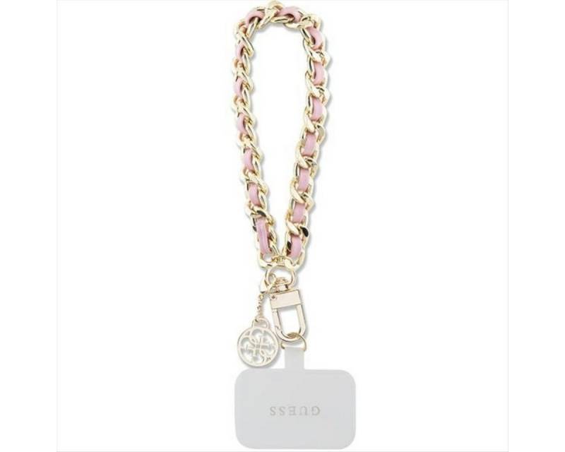 Guess Smartphone-Hülle Guess Saffiano Chain Kette Universell Umhängekette 4G Charm Pink von Guess
