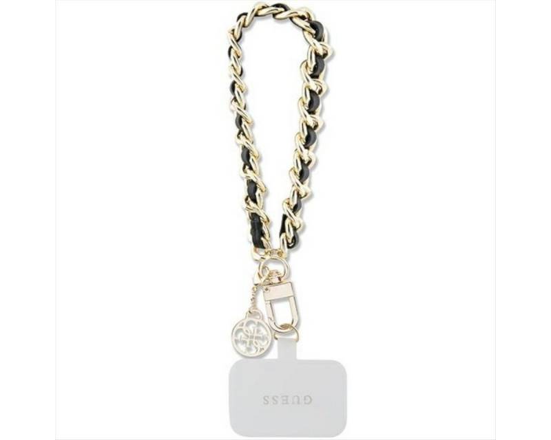 Guess Smartphone-Hülle Guess Saffiano Chain Kette Universell Umhängekette 4G Charm Schwarz von Guess