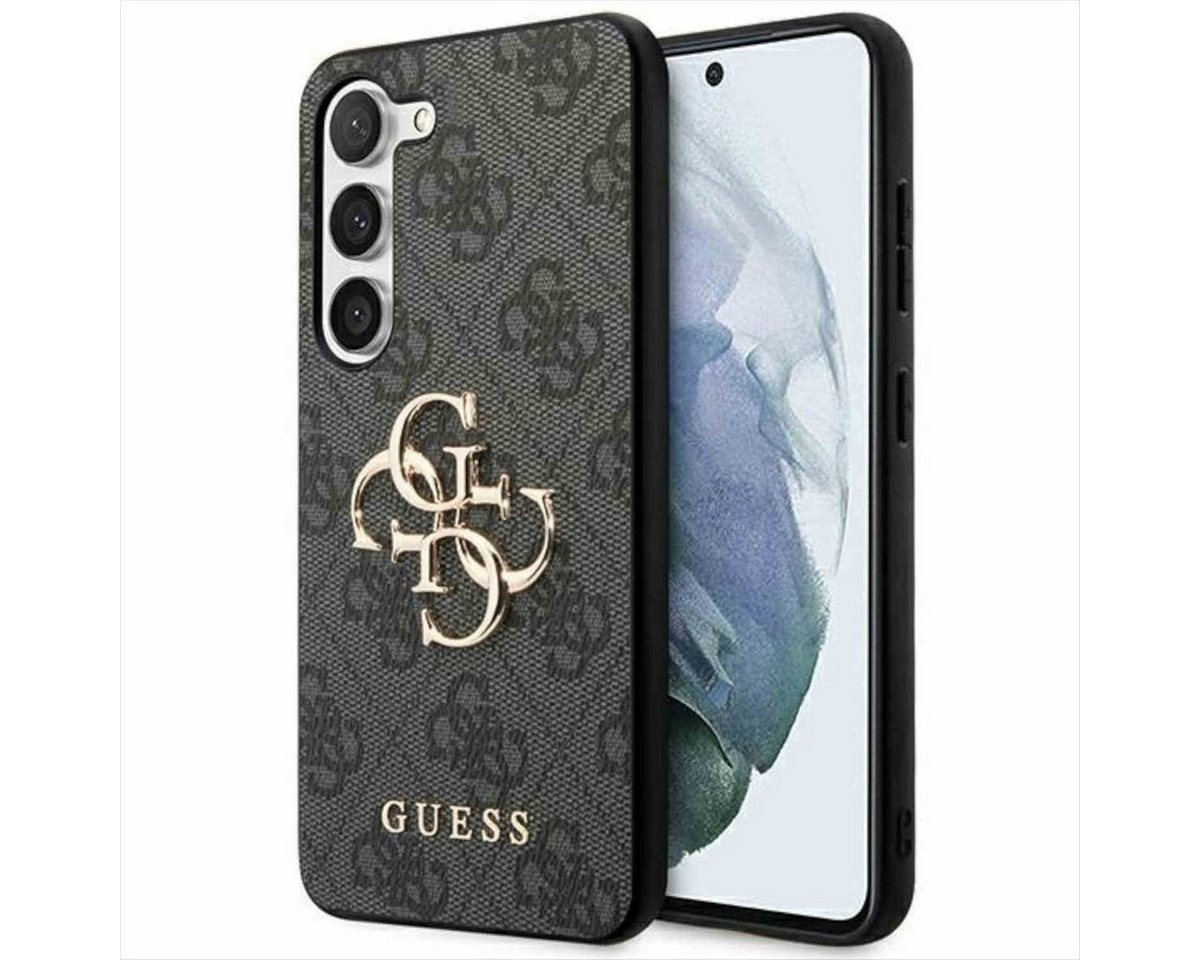 Guess Smartphone-Hülle Guess Samsung Galaxy S23 FE Schutzhülle Hardcase 4G Big Metal Logo von Guess