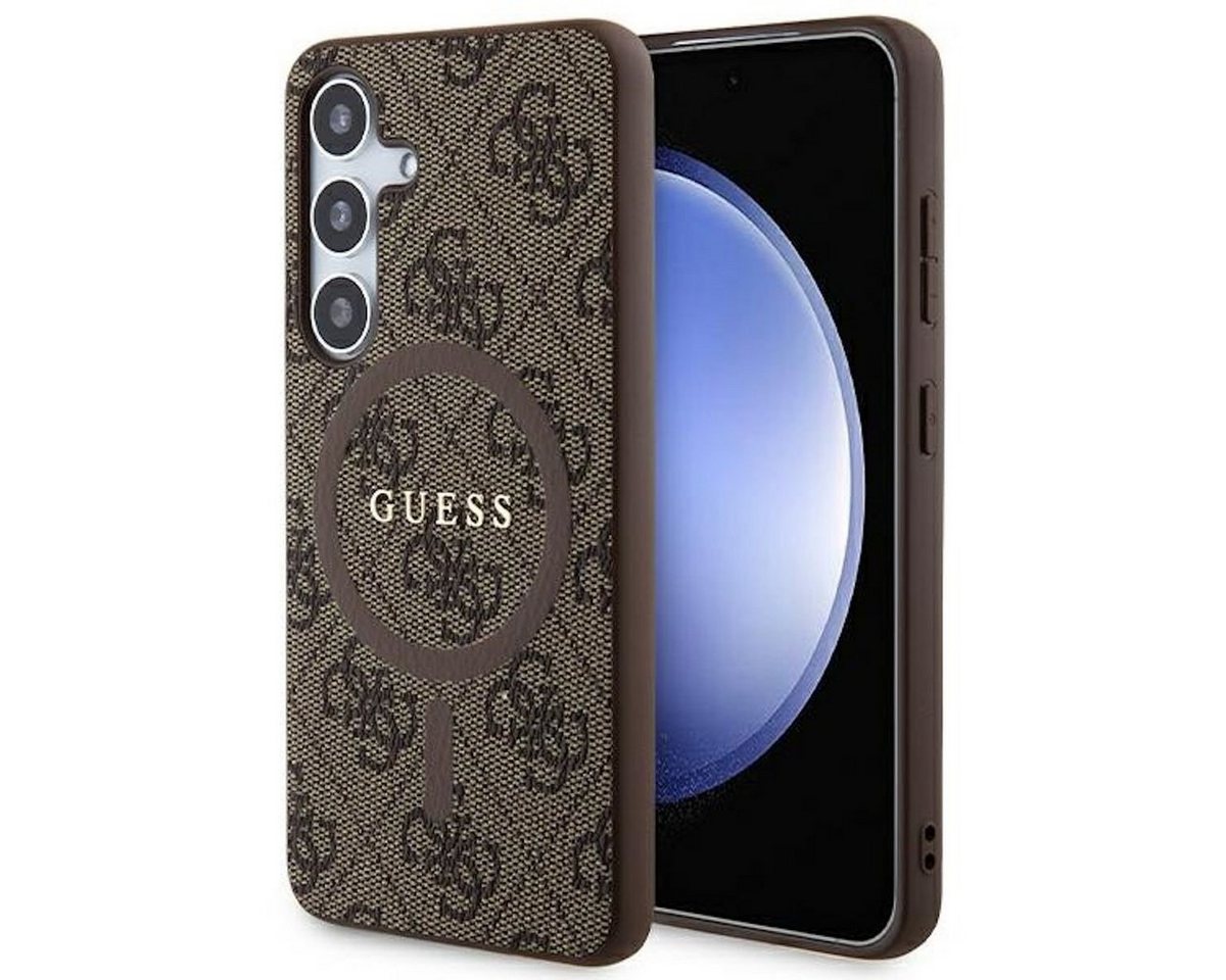 Guess Smartphone-Hülle Guess Samsung Galaxy S24 Plus 4G Collection Leather Metal Logo MagSafe von Guess