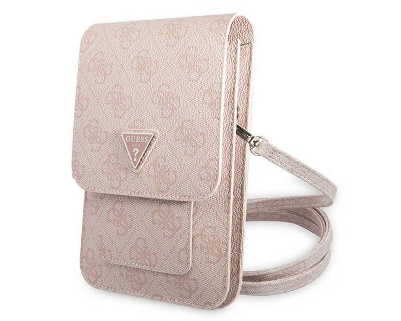 Guess Smartphone-Hülle Guess Torebka Universell Handy Tasche Umhängetasche 4G Triangle Rosa von Guess