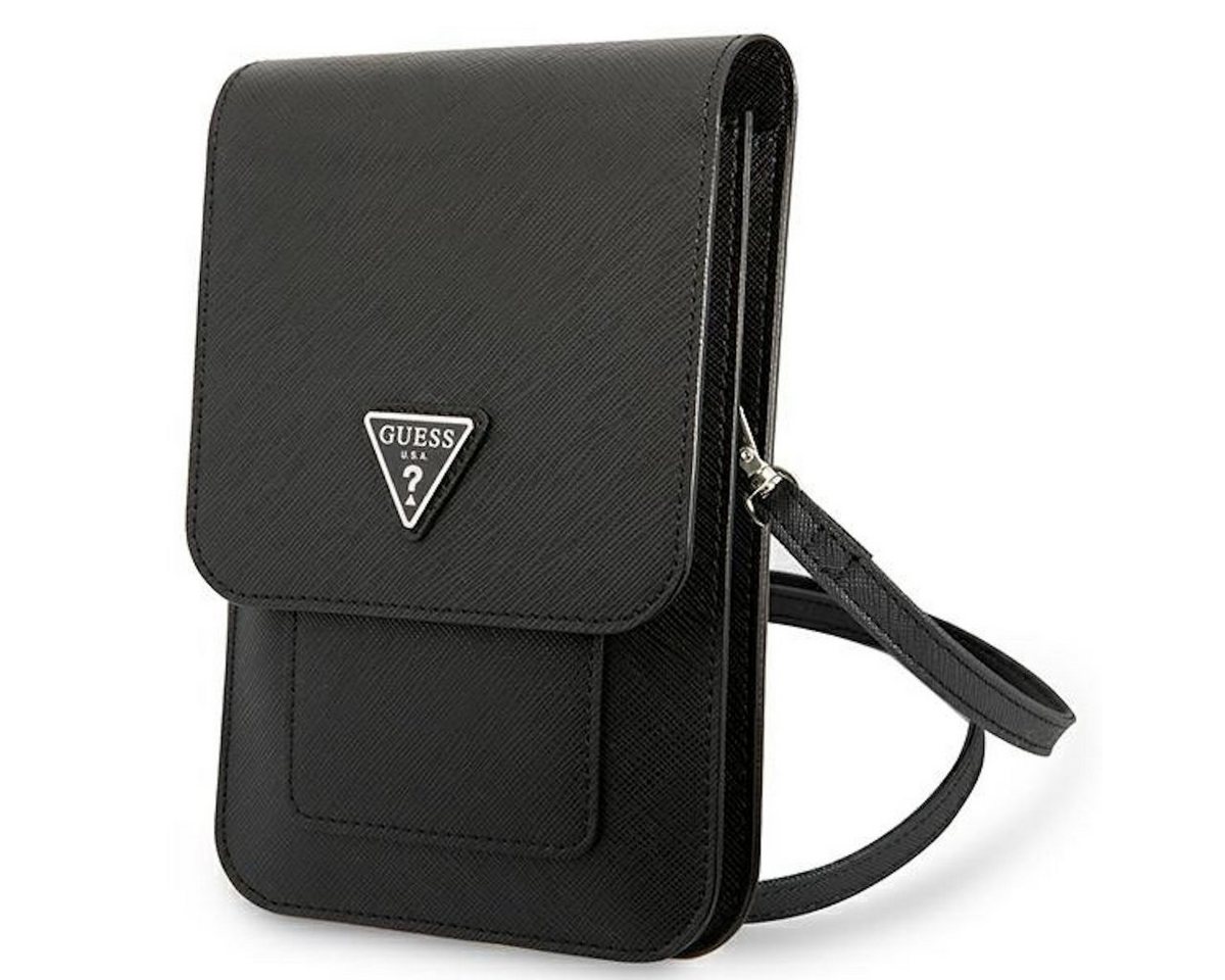 Guess Smartphone-Hülle Guess Torebka Universell Handy Umhängetasche Saffiano Triangle Schwarz Guess Smartphone-Hülle Guess Torebka Universell Handy Umhängetasche Saffiano Triangle Schwarz von Guess