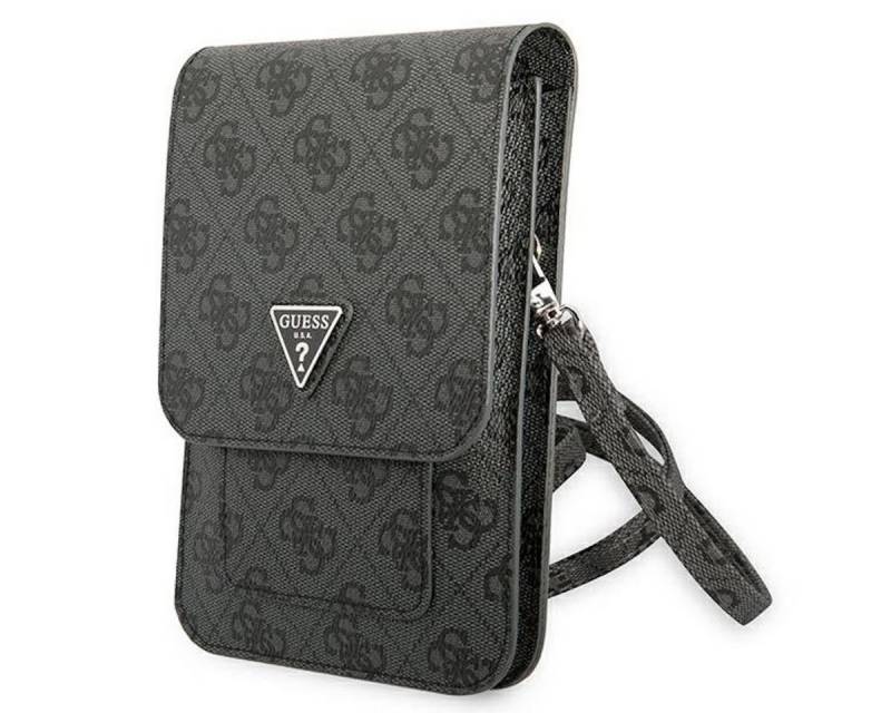 Guess Smartphone-Hülle Guess Torebka Universell Handytasche Umhängetasche 4G Triangle Schwarz von Guess