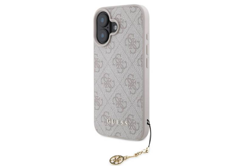 Guess Handyhülle GUESS Case iPhone 16 Charm Hülle pink m.Anhänger von Guess