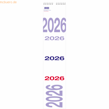 Güss Streifenkalender Kalendarium 2026 Güss Streifenkalender Kalendarium 2026 von Güss