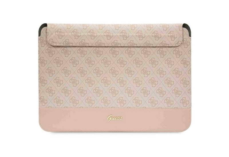 Guess Tablet-Hülle Guess Stripe Metal Logo Universelle Notebook Schutztasche Rosa von Guess