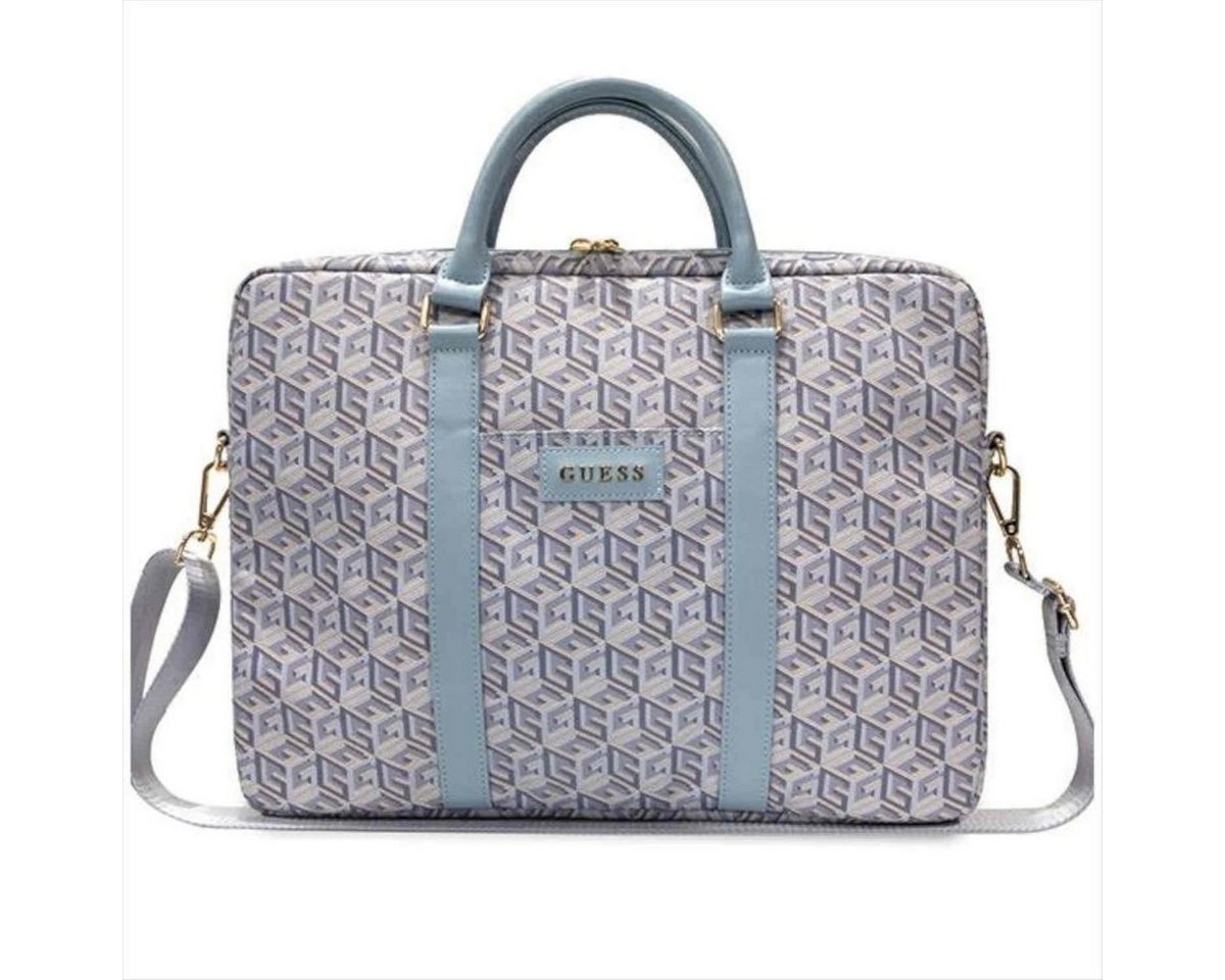 Guess Tablet-Hülle Guess Torba Universelle Notebook 16 Tasche GCube Stripes Blau" von Guess