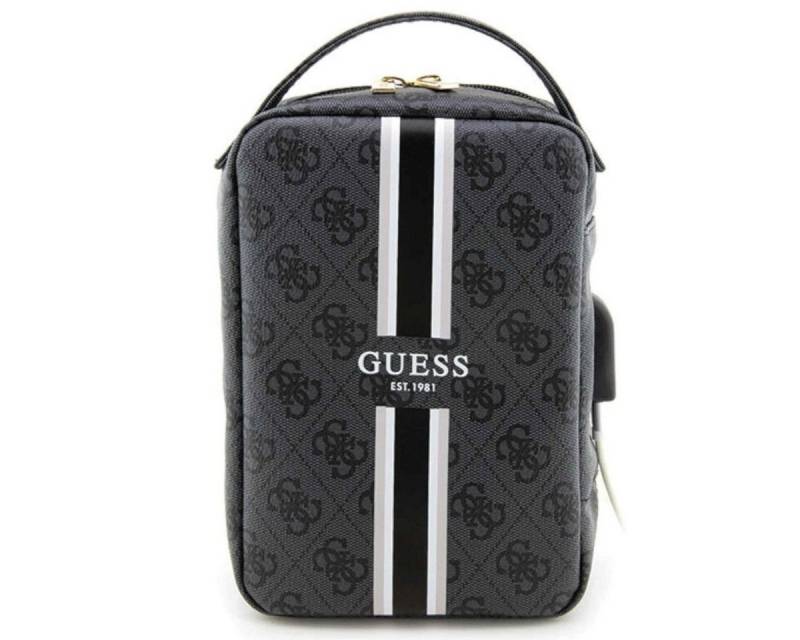 Guess Tablet-Hülle Guess Universell Tablet Tasche Umhängetasche 4G Printed Stripes Black von Guess