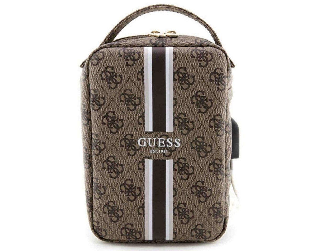 Guess Tablet-Hülle Guess Universell Tablet Tasche Umhängetasche 4G Printed Stripes Braun von Guess