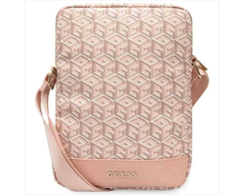 Guess Tablet-Hülle Guess Universelle Tasche Tragetasche Umhängetasche GCube Stripe Pink von Guess