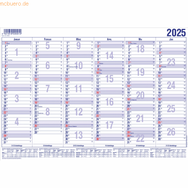 Güss Tafelkalender A5 12 Monate Kalendarium 2024 von Güss