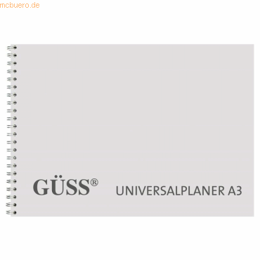 Güss Universalplaner A4 58 Seiten Wire-O-Bindung grau 2026 Güss Universalplaner A4 58 Seiten Wire-O-Bindung grau 2026 von Güss