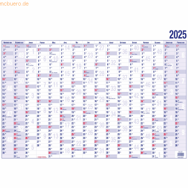 Güss Wandplaner A4 16 Monate Kalendarium 2024 von Güss