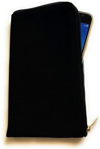 Gütersloher Shopkeeper Universal Handy Tasche Soft Case Reissverschluss Etui Hülle schwarz für Smartphones bis 6,8 Zoll von Gütersloher Shopkeeper