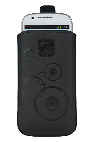 Handy Tasche Schutz Hülle Etui Slim Case Sleeve Gürteltasche schwarz geeignet für Apple iPhone SE (2022) von Gütersloher Shopkeeper