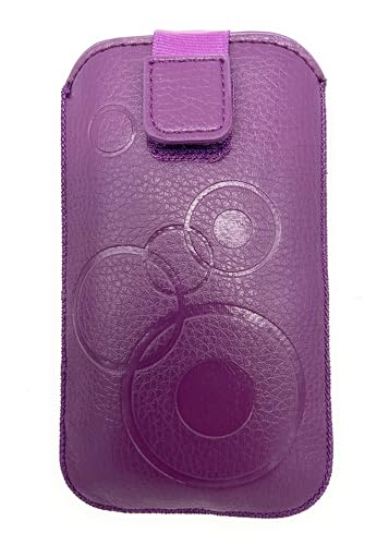 Handytasche lila für Emporia Simplicity V27 - Handy Tasche Schutz Hülle Slim Case Cover Etui mit Klettverschluss von Gütersloher Shopkeeper