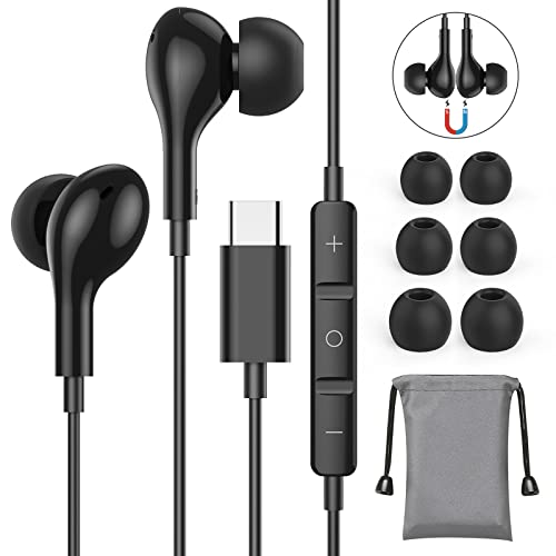 USB C Kopfhörer, In Ear Kopfhörer USB C Anschluss Magnetische USB C Headset, Typ C Kopfhörer für Samsung A55 A54 A53 S24 S23 S22 S21 für iPad Pro 2022 Huawei p40 Google Pixel 8 7 6 für iPhone 15 16 USB C Kopfhörer, In Ear Kopfhörer USB C Anschluss Magnetische USB C Headset, Typ C Kopfhörer für Samsung A55 A54 A53 S24 S23 S22 S21 für iPad Pro 2022 Huawei p40 Google Pixel 8 7 6 für iPhone 15 16 von Guguearth