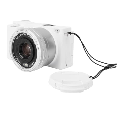5K Digitalkamera für die Fotografie, 72MP Autofokusspitze und Shoot -Kamera mit 12 -facher Optischer Zoom, 3 270 ° Flip -Bildschirm, Vlogging -Kamera für YouTube mit 1 Akku von Gugxiom