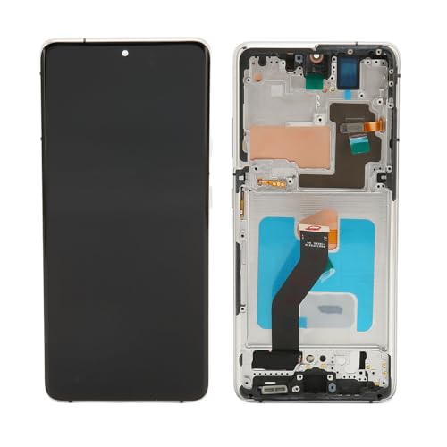 6,8-Zoll-OLED-Original für Samsung Galaxy S21 Ultra, LED-LCD-Display, Touchscreen-Digitizer-Baugruppe, S21ultra 5G-LCD-Bildschirm-Ersatz mit Schwarzem Rahmen, vor Dem Versand von Gugxiom