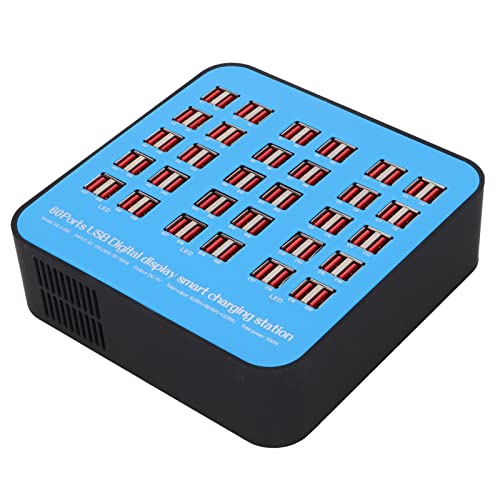 60-Port-USB-Schnellladestation mit Intelligentem Chip, Überspannungsschutz und Globaler Kompatibilität für Mehrere Geräte, Geeignet für Hotels, Schulwohnheime und Bahnhöfe 60-Port-USB-Schnellladestation mit Intelligentem Chip, Überspannungsschutz und Globaler Kompatibilität für Mehrere Geräte, Geeignet für Hotels, Schulwohnheime und Bahnhöfe von Gugxiom