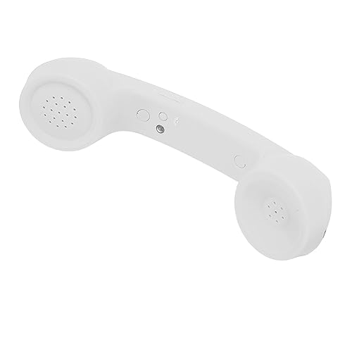Bluetooth-Telefonhörer, Retro-strahlungssicherer Wiederaufladbarer Kabelloser Handy-Hörerempfänger, Kompatibel mit Mobiltelefonen, Laptops und Anderen Bluetooth-Geräten (White) von Gugxiom