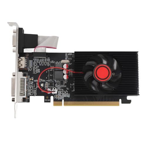 GPU -Grafikkarte, 1 GB DDR3 64 Bit Gaming Graphics Card PCIE 2.0 16x Grafikkarte für Computer -PCs mit HD Multimedia Interface VGA DVI -Portkühlung GPU -Grafikkarte, 1 GB DDR3 64 Bit Gaming Graphics Card PCIE 2.0 16x Grafikkarte für Computer -PCs mit HD Multimedia Interface VGA DVI -Portkühlung von Gugxiom