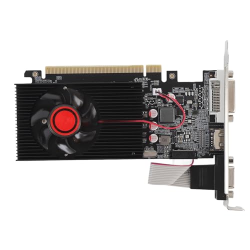 GPU -Grafikkarte, 2 GB DDR3 -Speicher, 64 -Bit -Gaming -Grafikkarte mit Cooling -Lüfter für Spiele und Geschäftsanwendungen von Gugxiom